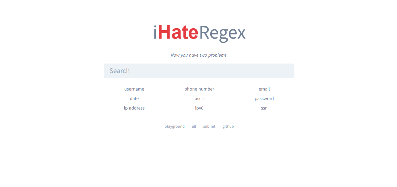 iHateRegex ui