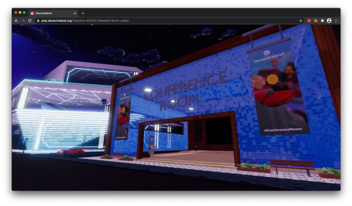 Decentraland 的展会空间