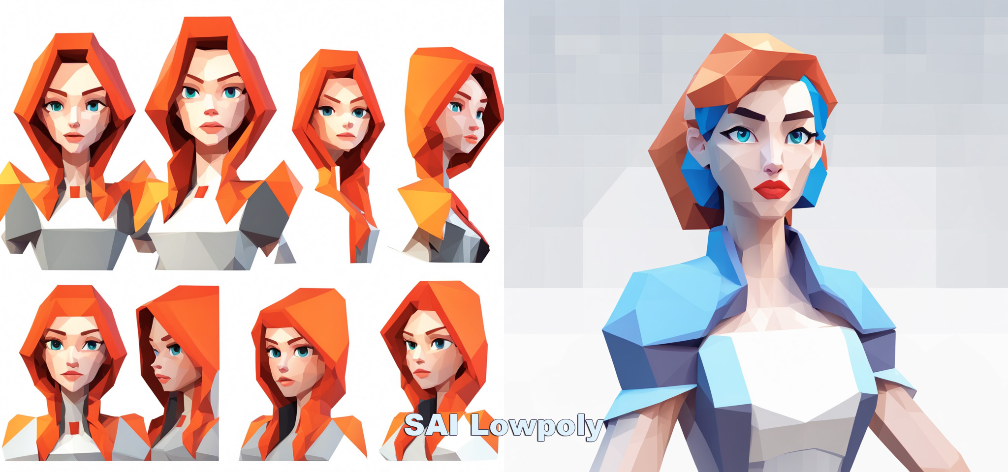 fooocus风格之SAI-Lowpoly