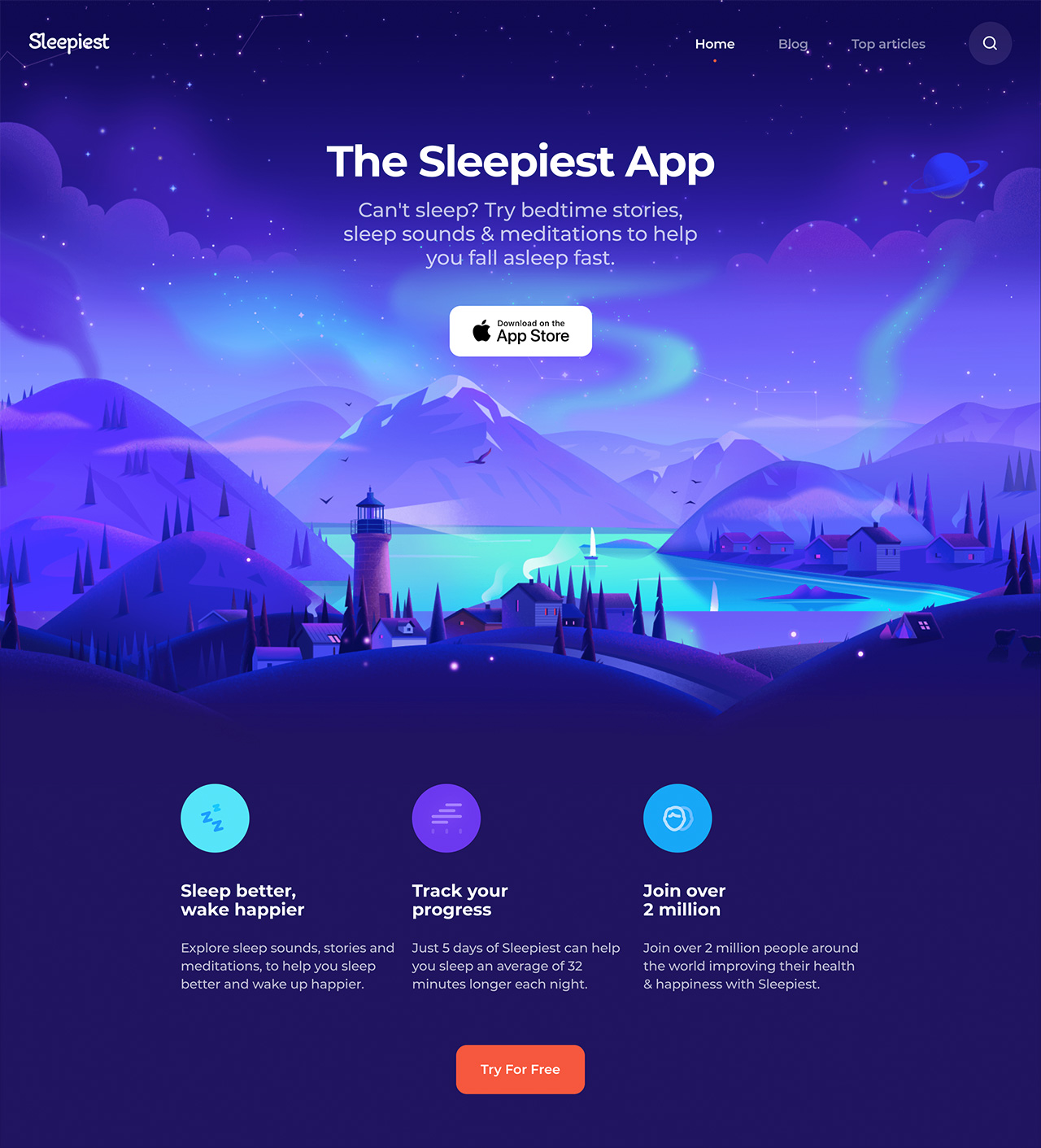 Sleepiest App网站预览图