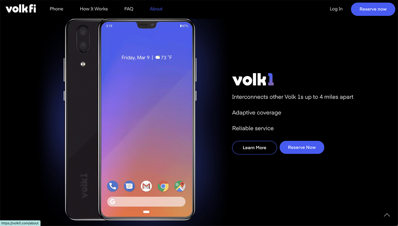 众包移动网络网站：Volk Wireless预览图